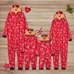 Mosaic Reindeer Family Matching Onesie Pajama for Dad - Mom - Kid - Baby (Flame Resistant) #1004510
