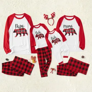 Plaid Bear Family Matching Pajamas Sets(Flame Resistant) #1004545