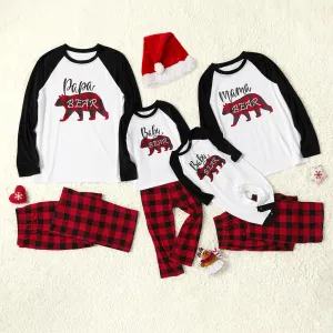 Plaid Bear Family Matching Pajamas Sets(Flame Resistant) #1009973