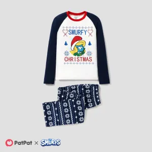 The Smurfs Family Matching Graphic Long-sleeve Pajamas(Flame Resistant) #1193410
