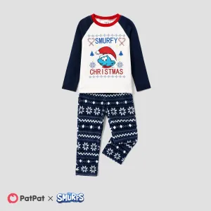 The Smurfs Family Matching Graphic Long-sleeve Pajamas(Flame Resistant) #1193419