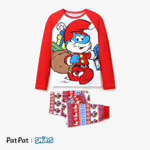 The Smurfs Family Matching Graphic Long-sleeve Pajamas(Flame Resistant) #1196212