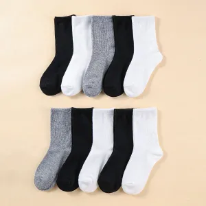 10-pack Toddler/kids Basic mid-calf socks #1171956