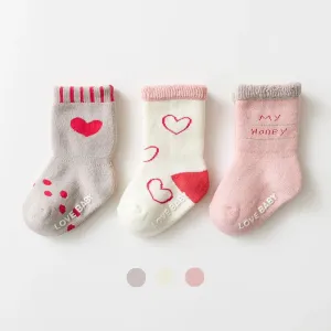 3-pack Baby/toddler Comfortable towel socks #1319800