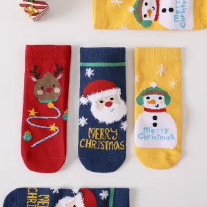 3-pairs Baby / Toddler Christmas Thermal Socks Set #816176