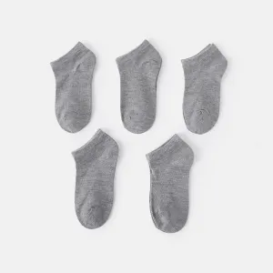 5 Pairs Baby / Toddler / Kid Solid Socks #234312