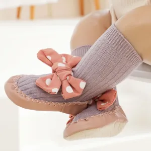 Baby Bow Decor Shoe Socks