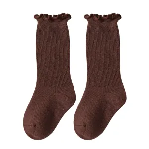 Baby/toddler Casual all-match solid color stockings with wooden ears #1069443