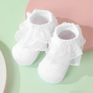 Baby / Toddler / Kid Mesh Lace Trim Princess Socks