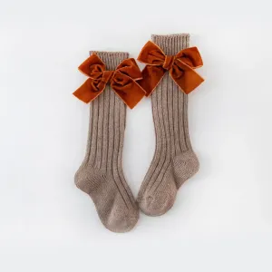 Baby/toddler Velvet bow stockings for Girl #1196696