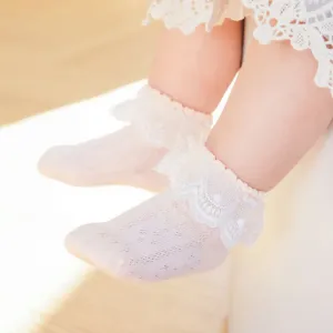 Baby/Toddler's Lace Hollow Mesh Princess Socks #920366