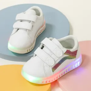 Baby/ Toddler's Sequin Stripe LED Sneaker #791429