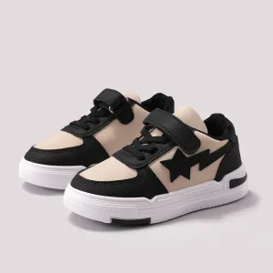 Kids Star Pattern Color-block Velcro Sports Shoes #1091446