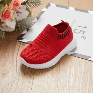 Toddler / Kid Breathable Knitted Solid Sneakers #187777