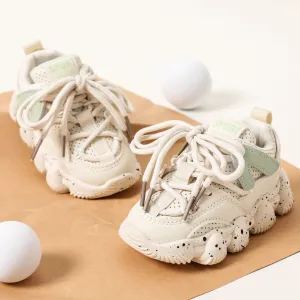 Toddler / Kid Dots Pattern Lace Up Front Breathable Chunky Sneakers #807885