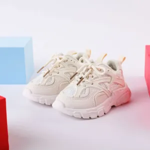 Toddler / Kid Lace Up Front Solid Sneakers #899540