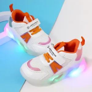 Toddler / Kid Mesh Panel Velcro Strap LED Sneakers #196141