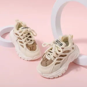 Toddler Letter Graphic Fashion Beige Sneakers #220742