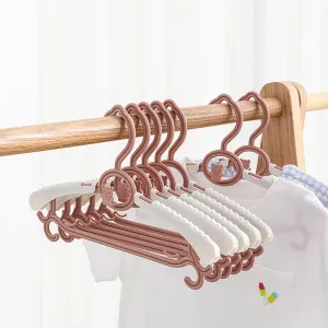 5-pack Adjustable Newborn Baby Hangers Plastic Non-Slip Extendable Laundry Hangers for Toddler Kids Child Clothes #199048