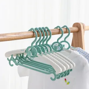 5-pack Adjustable Newborn Baby Hangers Plastic Non-Slip Extendable Laundry Hangers for Toddler Kids Child Clothes #199049