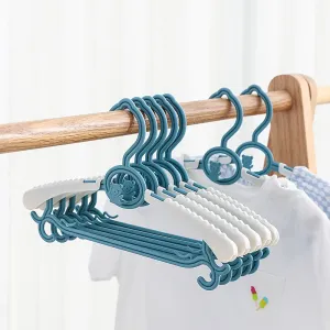 5-pack Adjustable Newborn Baby Hangers Plastic Non-Slip Extendable Laundry Hangers for Toddler Kids Child Clothes #199050