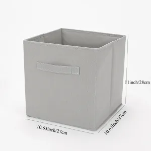 Collapsible Storage Bins Foldable Fabric Storage Basket Organizer Boxes Containers Handles for Nursery Toys, Kids Room, Clothes, Towels, Magazine #1046982