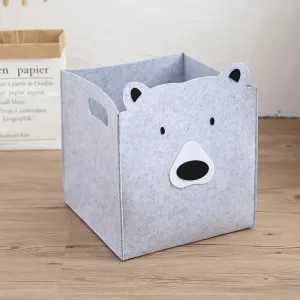 Foldable Animal Cube Storage Bins Fabric Toy Basket #1059098