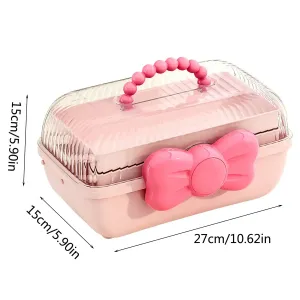 Kid's Transparent and Cute Jewelry and Accessory Storage Box