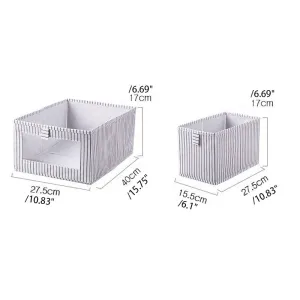 Multi-functional Non-woven Fabric Storage Box for Underwear and Stationery with Folding Design #1170743