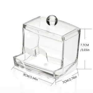 Transparent Cotton Swab Box Jewelry Storage Box