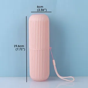 Travel Toothbrush Holder, Portable  Multifuction Toothbrush Case for Traveling, Camping, Business Trip and School #1055159
