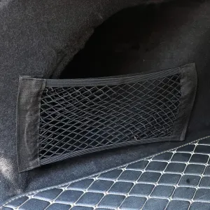Automotive Storage Net Universal Mesh Cargo Net Wall Sticker Organizer Pouch Bag for Rear Seat Car Trunk Storage