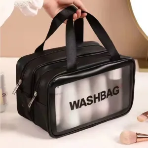 Double-Layer Waterproof Cosmetic and Toiletry Bag with Wet and Dry Separation - Portable Storage Bag for Makeup and Travel #1094978
