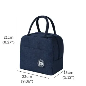 Functional Pattern Waterproof Lunch Box Portable Insulated Canvas Lunch Bag Food Picnic Lunch Bag Kids Women #1287552