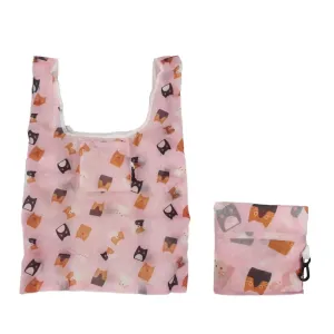 Low Carbon Allover Print Shopping Bag Folding Storage Bag #1032790