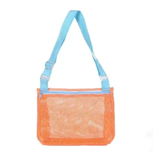 Mesh Beach Tote Large Capacity Foldable Beach Toy Bag Travel Tote Bags #1032908