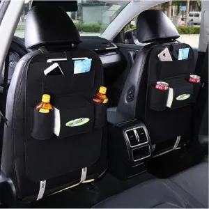 Multi Car Seat Storage Bag Practical Car Seat Back Organizer Storage Bags Car Hanging Pocket Car Interior Accessories  (Gray) #1211702