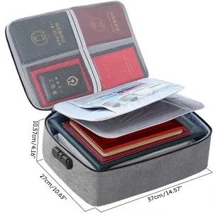 Multi-layer Oxford Cloth Important Document Organizer for Household IDs, Birth Certificates, Passports, and Cards