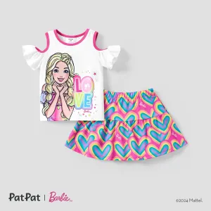 Barbie 2pcs Toddler Girls Heart-shaped Dress Set #1327942