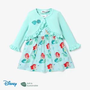 Disney princess Toddler Girl Character Ariel Dress Set with Ruffle Edge