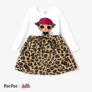 L.O.L. SURPRISE! Toddler Girl Graphic Print Long-sleeve Fleece Coat or Leopard Print Dress #1170611