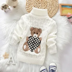 Baby / Toddler Adorable Bear Print Long-sleeve Sweater #187030