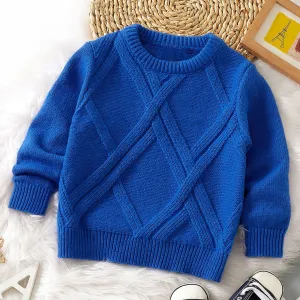 Toddler Girl/Boy Diamond Knit Sweater #1052389