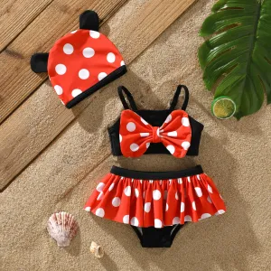 Hyper-Tactile 3D Polka Dot Baby Girl Swimwear Set #1322415