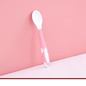 1pc/2pcs Baby Fruit Puree Scraper Spoon Mud Scraping Spoon with Teeth Baby Tableware Supplement Food Feeding Dishes Supplement Tools #198865