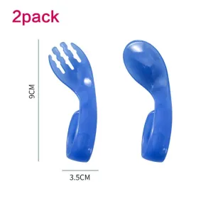 2-pack Color Changing Toddler Forks & Spoons Innovative Temperature Sensing and Discoloration #230684