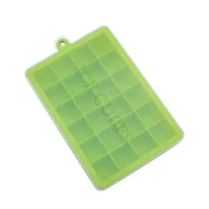 24 Grids Silicone Ice Cube Tray Mold Ice Cube Maker Container with Cover #856513