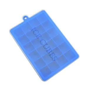 24 Grids Silicone Ice Cube Tray Mold Ice Cube Maker Container with Cover #856516