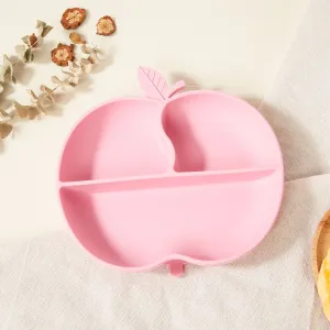 BPA-Free Silicone Baby Plate with Secure Suction Base in Adorable Apple Shape #1098464