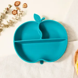 BPA-Free Silicone Baby Plate with Secure Suction Base in Adorable Apple Shape #1098465